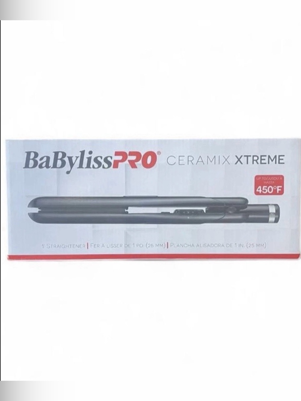 BaByliss PRO Ceramix Xtreme Ceramic 1” Straightener Flat Iron Black Professional